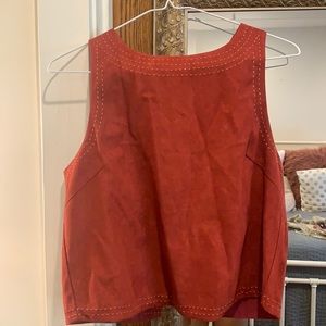 Burnt orange/red Cropped Tank